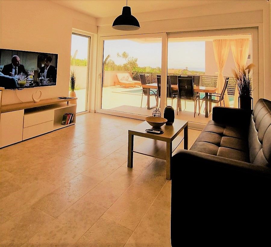 Attractive apartment with pool in Punat, Croatia A4+1 (1)